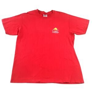 Salty Dog Cafe Red T-Shirt L Yellow Logo Hilton Head Island